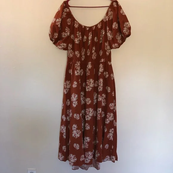 Madewell linen blend Sophia midi dress - Picture 7 of 8